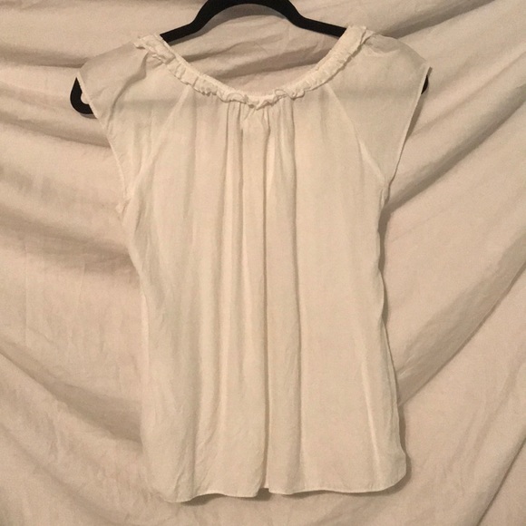 White Ruffle Blouse - Picture 4 of 4